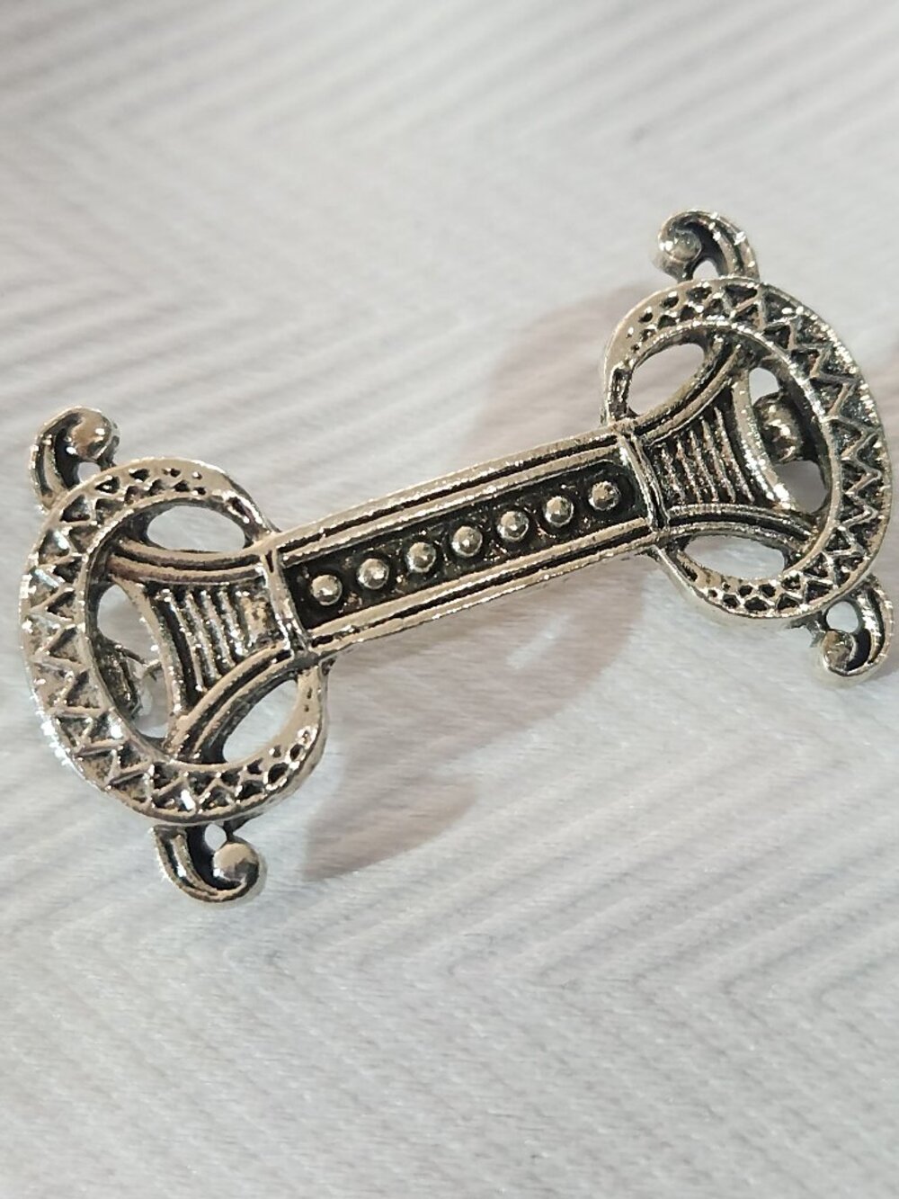 Vintage Look CELTIC BAR PIN SILVERTONE PIN jewelry NEW by Ornaments